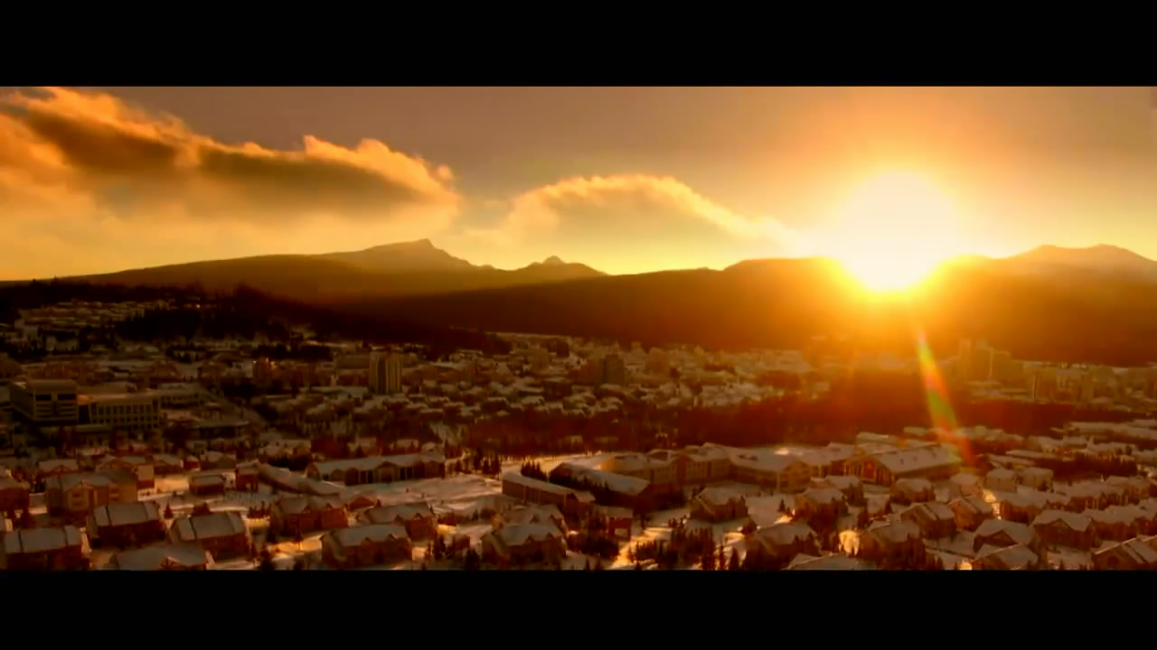 Winter scenery of Samjiyon City